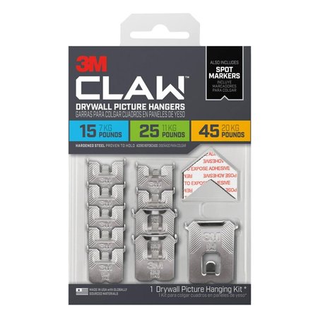 CLAW 3M  Drywall Picture Hanging Set 45 lb 10 pc 3PHKITM-10ES